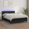 Image de vidaXL Boxspring met matras en LED kunstleer zwart 140x200 cm3134105