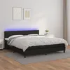 Image de vidaXL Boxspring met matras en LED kunstleer zwart 180x200 cm3134117