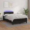 Image de vidaXL Boxspring met matras en LED kunstleer zwart 120x200 cm3134153