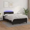 Image de vidaXL Boxspring met matras en LED kunstleer zwart 120x200 cm3134213