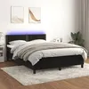 Image de vidaXL Boxspring met matras en LED fluweel zwart 140x200 cm3134347