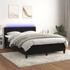 Image de vidaXL Boxspring met matras en LED fluweel zwart 140x190 cm3134461