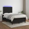 Image de vidaXL Boxspring met matras en LED stof zwart 120x200 cm3135183