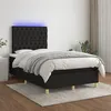 Image de vidaXL Boxspring met matras en LED stof zwart 120x200 cm3135663