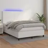 Image de vidaXL Boxspring met matras en LED kunstleer zwart 140x190 cm3135820