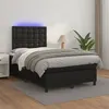 Image de vidaXL Boxspring met matras en LED kunstleer zwart 120x200 cm3135933
