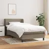 Image de vidaXL Boxspring met matras stof taupe 90x190 cm3126049