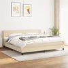 Image de vidaXL Boxspring met matras stof cràmekleurig 200x200 cm3126114