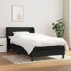 Image de vidaXL Boxspring met matras stof zwart 80x200 cm3126119