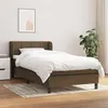 Image de vidaXL Boxspring met matras stof donkerbruin 80x200 cm3126200
