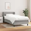 Image de vidaXL Boxspring met matras stof lichtgrijs 90x190 cm3126365