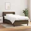 Image de vidaXL Boxspring met matras stof donkerbruin 100x200 cm3126384