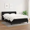 Image de vidaXL Boxspring met matras stof zwart 140x190 cm3126399