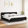 Image de vidaXL Boxspring met matras stof zwart 200x200 cm3126431