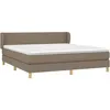 Image de Lit relaxation vidaxl 203 x 163 x 78 cm en contreplaque sommier tapissier pour 2 personnes de couleur