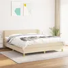 Image de vidaXL Boxspring met matras stof cràmekleurig 180x200 cm3126666