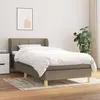 Image de vidaXL Boxspring met matras stof taupe 80x200 cm3126761