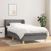 Image de vidaXL Boxspring met matras stof donkergrijs 90x190 cm3126766