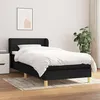 Image de vidaXL Boxspring met matras stof zwart 90x190 cm3126767