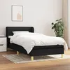 Image de vidaXL Boxspring met matras stof zwart 80x200 cm3126839