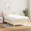 Image de vidaXL Boxspring met matras stof cràmekleurig 100x200 cm3127026