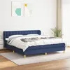 Image de vidaXL Boxspring met matras stof blauw 180x200 cm 3127147