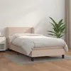 Image de vidaXL Boxspring met matras kunstleer cappuccinokleurig 90x200 cm3127174