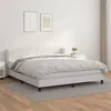 Image de vidaXL Boxspring met matras kunstleer wit 180x200 cm3127206