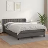Image de vidaXL Boxspring met matras kunstleer grijs 140x200 cm3127317