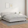 Image de vidaXL Boxspring met matras kunstleer wit 180x200 cm3127326