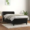 Image de vidaXL Boxspring met matras fluweel zwart 90x190 cm3127525