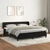 Image de vidaXL Boxspring met matras fluweel zwart 160x200 cm3127561