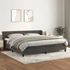Image de vidaXL Boxspring met matras fluweel donkergrijs 200x200 cm3127572