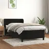 Image de vidaXL Boxspring met matras fluweel zwart 90x190 cm3127585