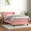 Image de vidaXL Boxspring met matras fluweel roze 100x200 cm3127600