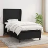 Image de vidaXL Boxspring met matras stof zwart 80x200 cm3127759