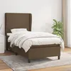 Image de vidaXL Boxspring met matras stof donkerbruin 80x200 cm3127760