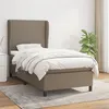 Image de vidaXL Boxspring met matras stof taupe 100x200 cm3127785