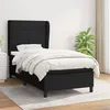 Image de vidaXL Boxspring met matras stof zwart 80x200 cm3127919