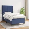 Image de vidaXL Boxspring met matras stof blauw 80x200 cm3127923