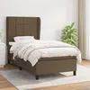 Image de vidaXL Boxspring met matras stof donkerbruin 100x200 cm3127944
