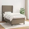 Image de vidaXL Boxspring met matras stof taupe 80x200 cm3128001