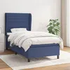 Image de vidaXL Boxspring met matras stof blauw 80x200 cm3128003