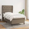Image de vidaXL Boxspring met matras stof taupe 80x200 cm3128161