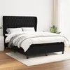 Image de vidaXL Boxspring met matras stof zwart 140x200 cm3128207