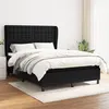 Image de vidaXL Boxspring met matras stof zwart 140x190 cm3128279