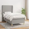 Image de vidaXL Boxspring met matras stof lichtgrijs 80x200 cm3128317