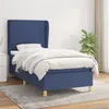 Image de vidaXL Boxspring met matras stof blauw 80x200 cm3128323