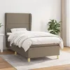 Image de vidaXL Boxspring met matras stof taupe 90x200 cm3128417