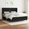 Image de vidaXL Boxspring met matras stof zwart 180x200 cm3128463